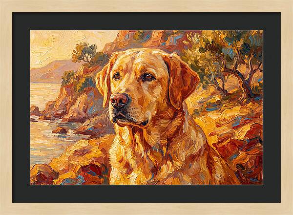 Labrador Retriever By The Sea