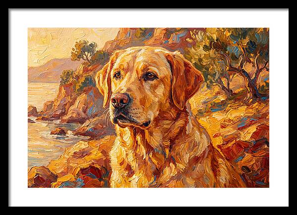 Labrador Retriever By The Sea