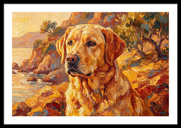 Labrador Retriever By The Sea