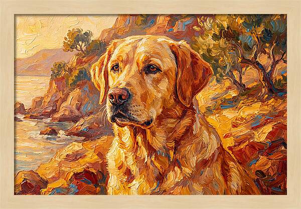 Labrador Retriever By The Sea
