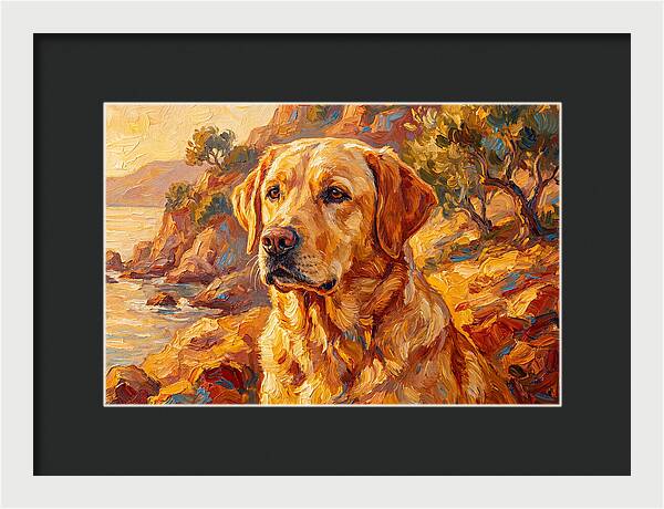 Labrador Retriever By The Sea