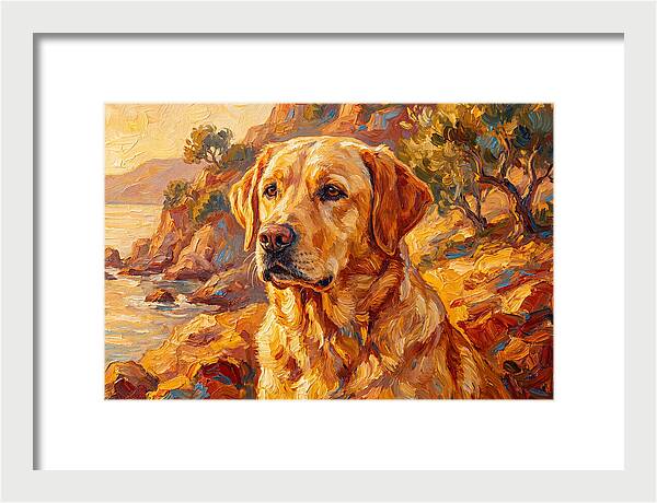 Labrador Retriever By The Sea