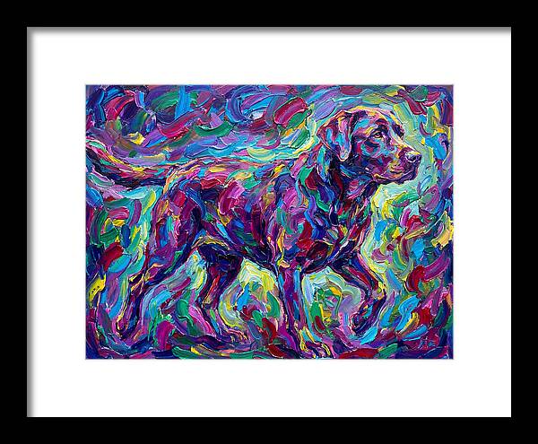 Labrador Retriever In Vibrant Colors