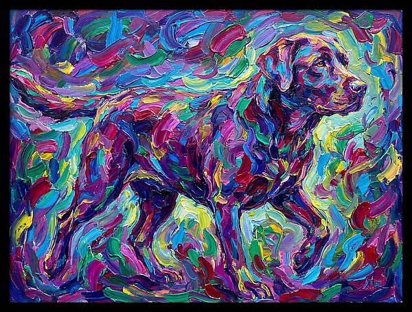 Labrador Retriever In Vibrant Colors