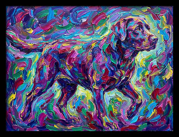 Labrador Retriever In Vibrant Colors