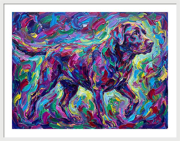 Labrador Retriever In Vibrant Colors