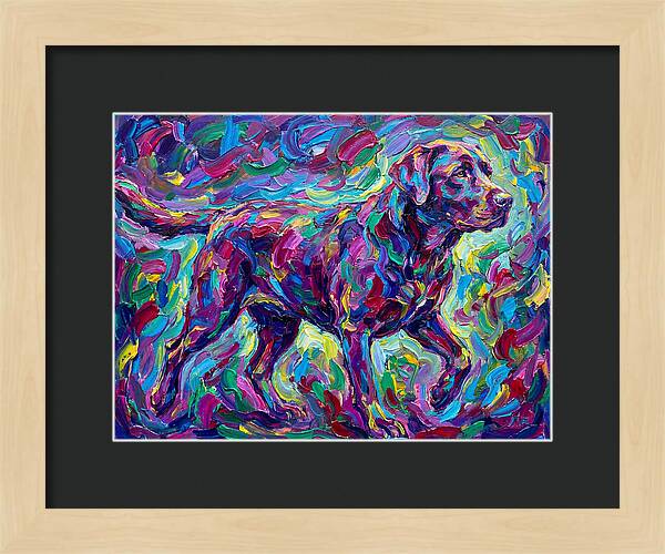 Labrador Retriever In Vibrant Colors