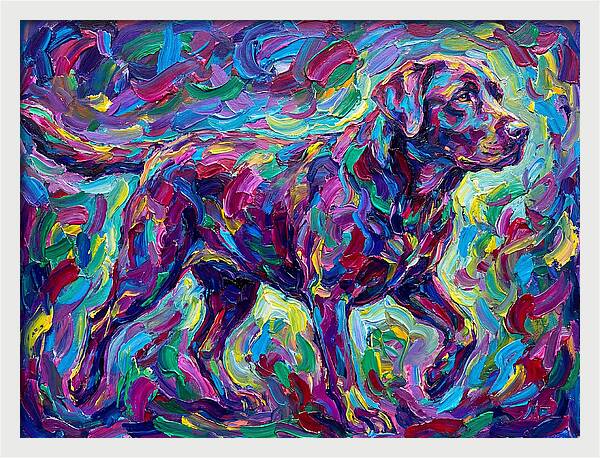Labrador Retriever In Vibrant Colors