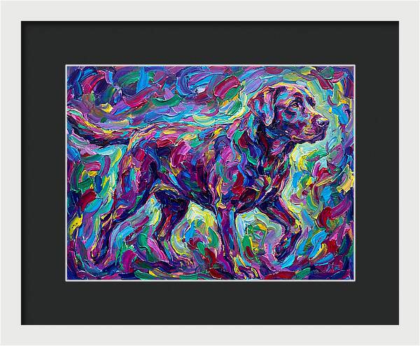Labrador Retriever In Vibrant Colors