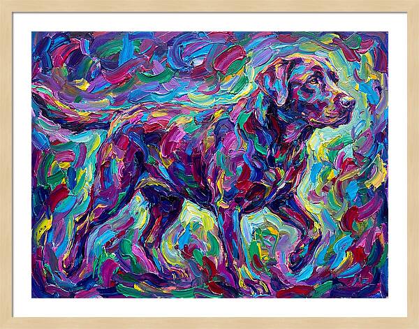 Labrador Retriever In Vibrant Colors