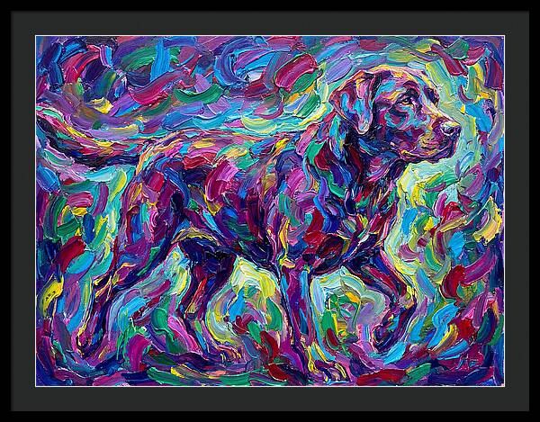Labrador Retriever In Vibrant Colors