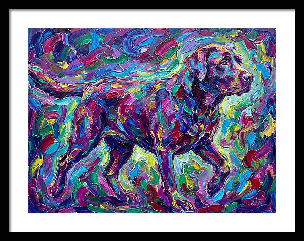 Labrador Retriever In Vibrant Colors