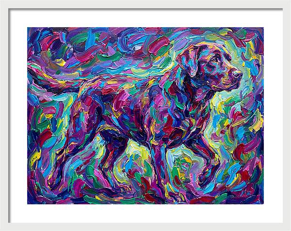 Labrador Retriever In Vibrant Colors