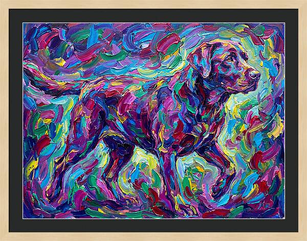 Labrador Retriever In Vibrant Colors