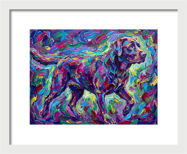 Labrador Retriever In Vibrant Colors