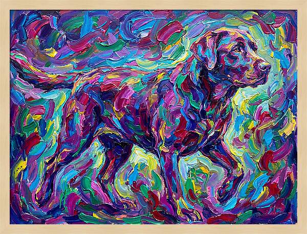 Labrador Retriever In Vibrant Colors