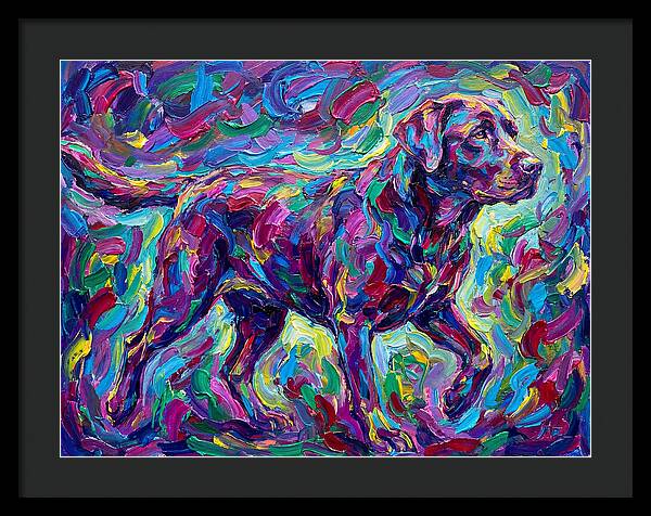 Labrador Retriever In Vibrant Colors