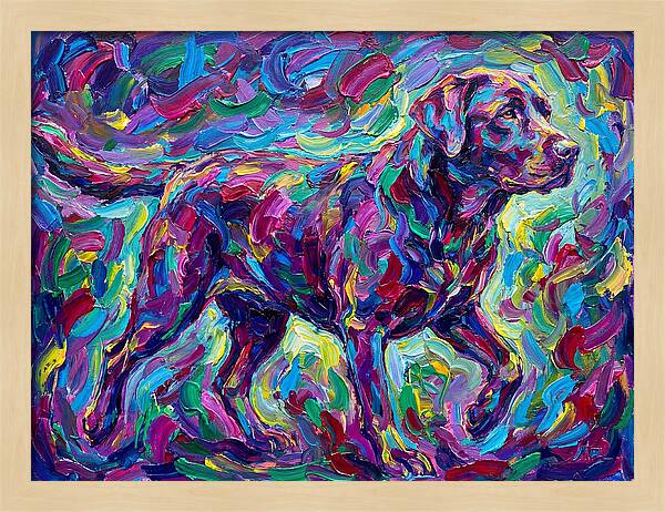 Labrador Retriever In Vibrant Colors