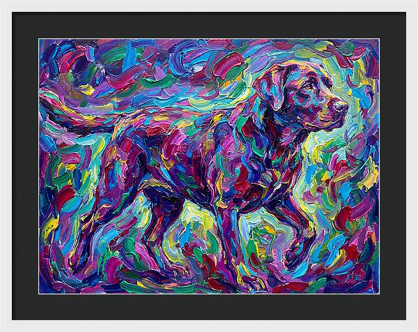 Labrador Retriever In Vibrant Colors