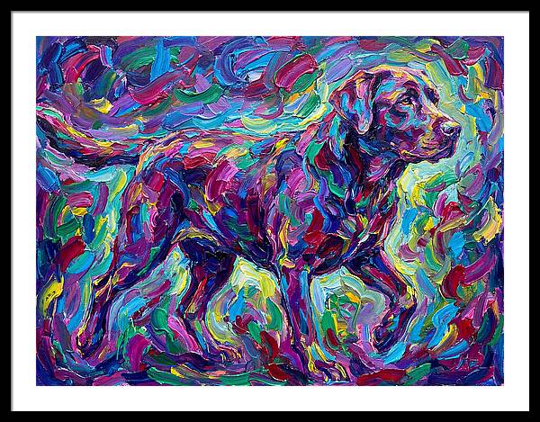 Labrador Retriever In Vibrant Colors