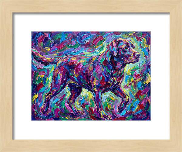Labrador Retriever In Vibrant Colors