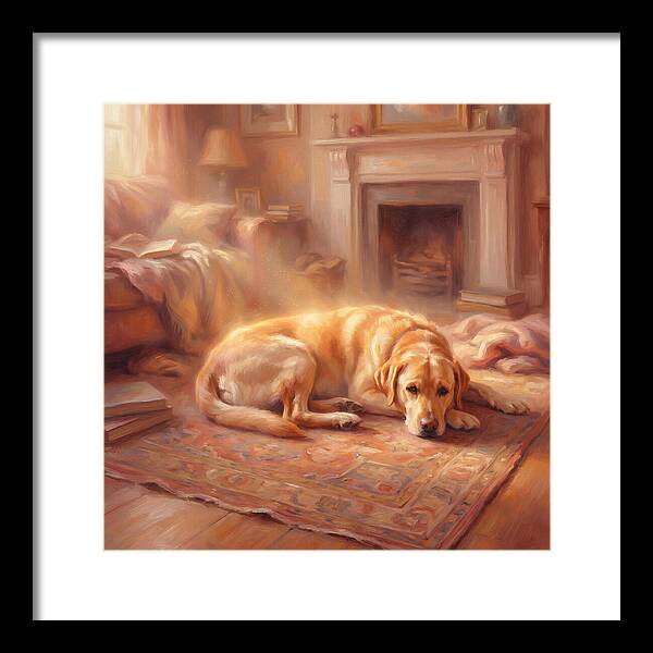 Labrador Retriever Relaxing