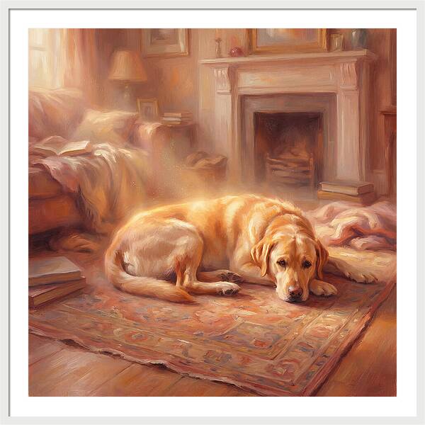 Labrador Retriever Relaxing