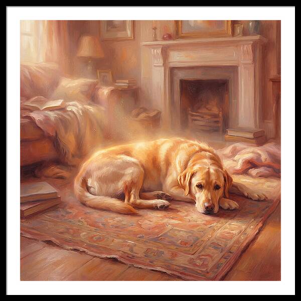 Labrador Retriever Relaxing