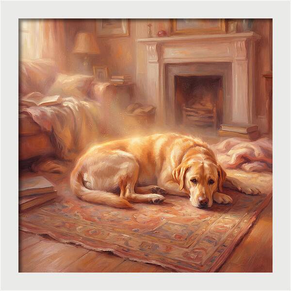 Labrador Retriever Relaxing