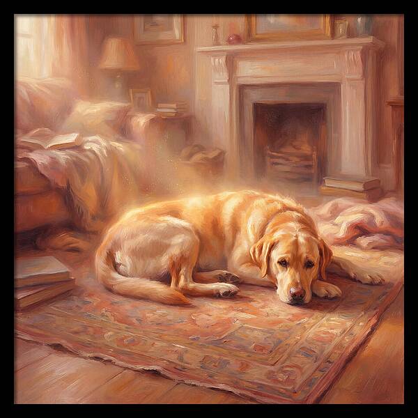 Labrador Retriever Relaxing