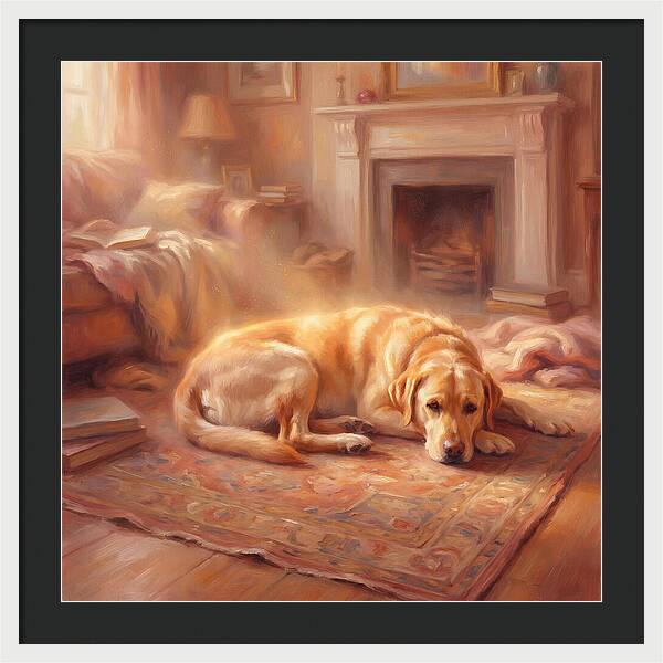 Labrador Retriever Relaxing