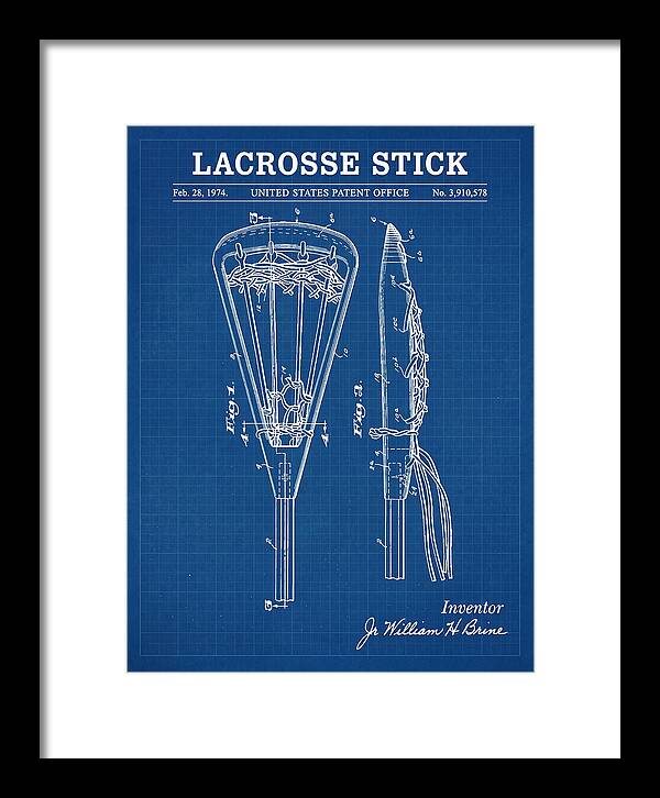 Lacrosse Stick Blueprint Patent Us3910578a