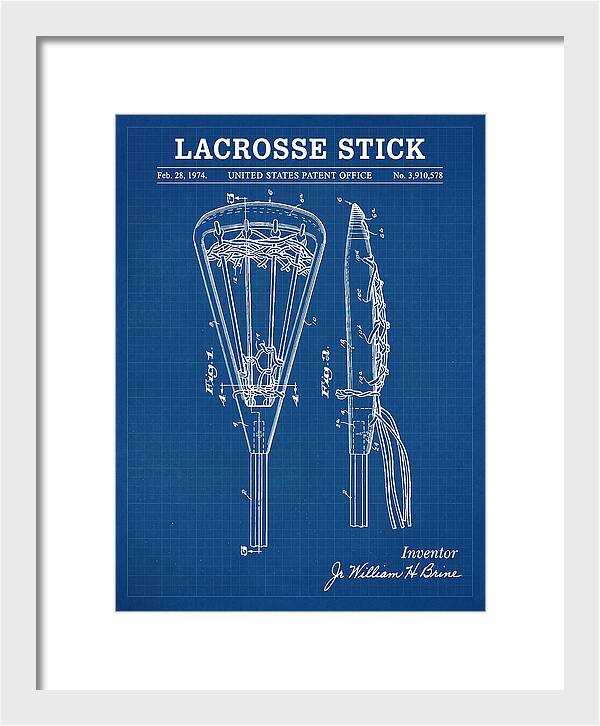 Lacrosse Stick Blueprint Patent Us3910578a