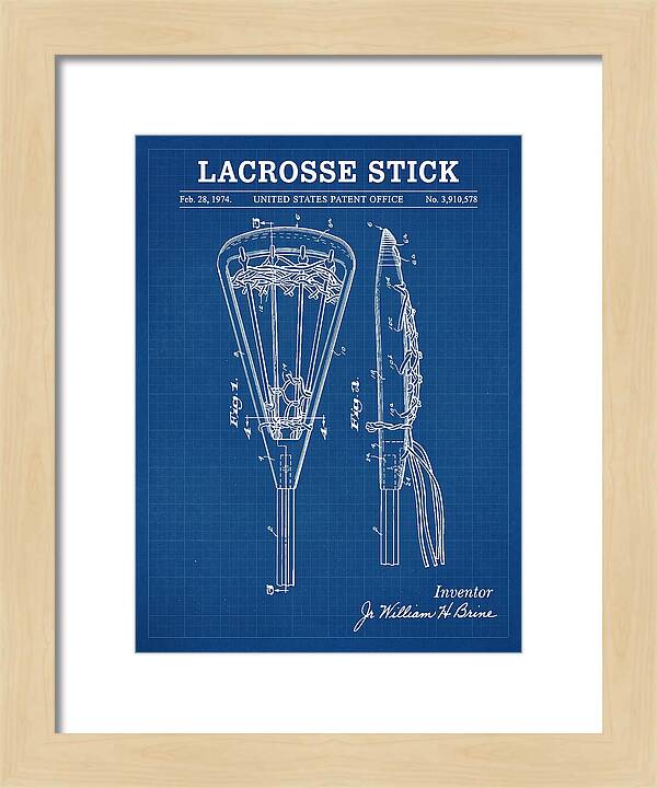 Lacrosse Stick Blueprint Patent Us3910578a