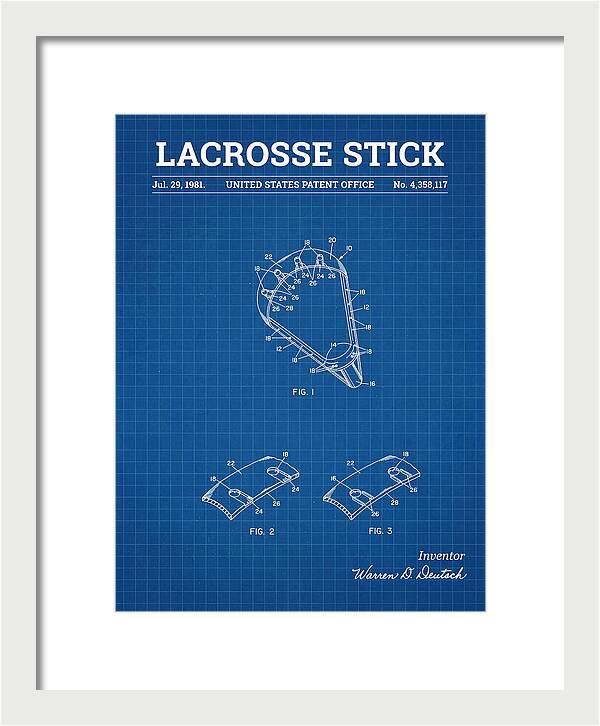 Lacrosse Stick Blueprint Patent Us4358117a