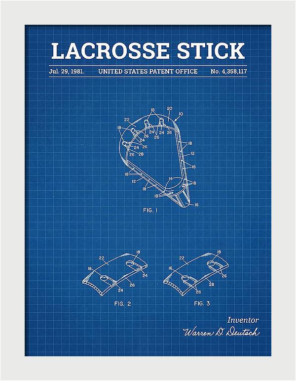 Lacrosse Stick Blueprint Patent Us4358117a