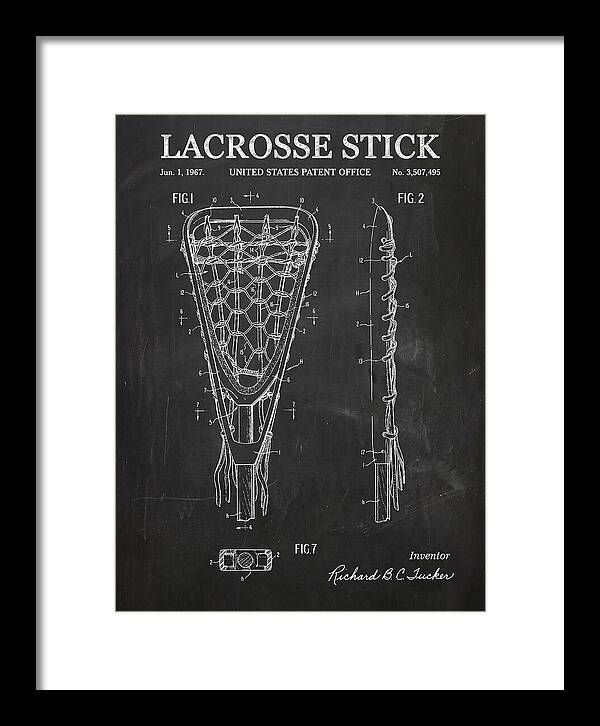 Lacrosse Stick Chalkboard Patent Us3507495a