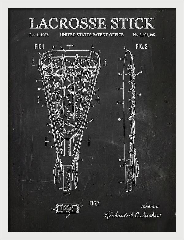 Lacrosse Stick Chalkboard Patent Us3507495a