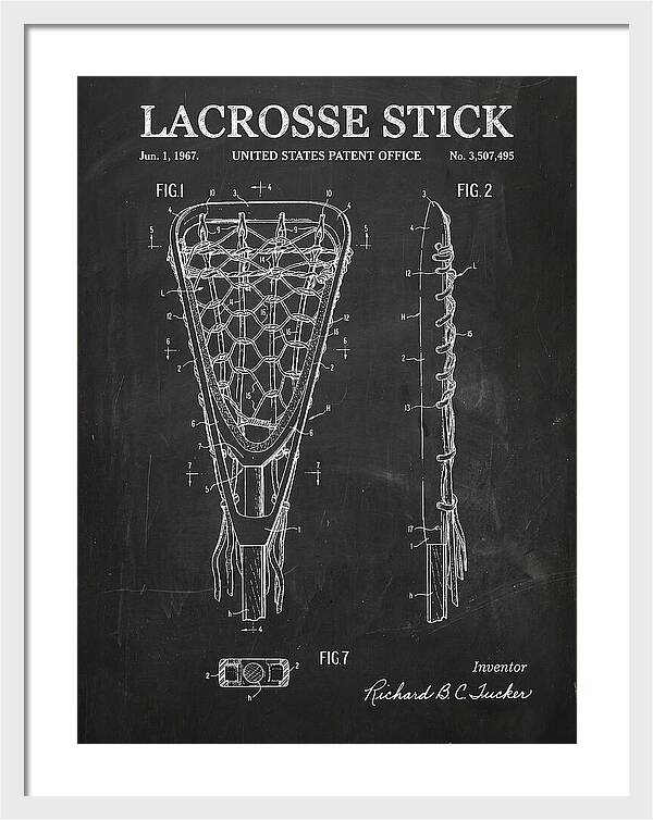 Lacrosse Stick Chalkboard Patent Us3507495a