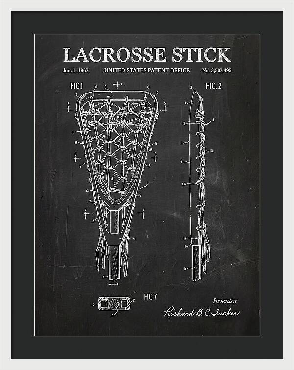 Lacrosse Stick Chalkboard Patent Us3507495a