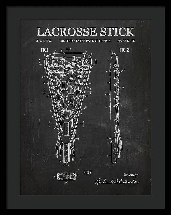 Lacrosse Stick Chalkboard Patent Us3507495a