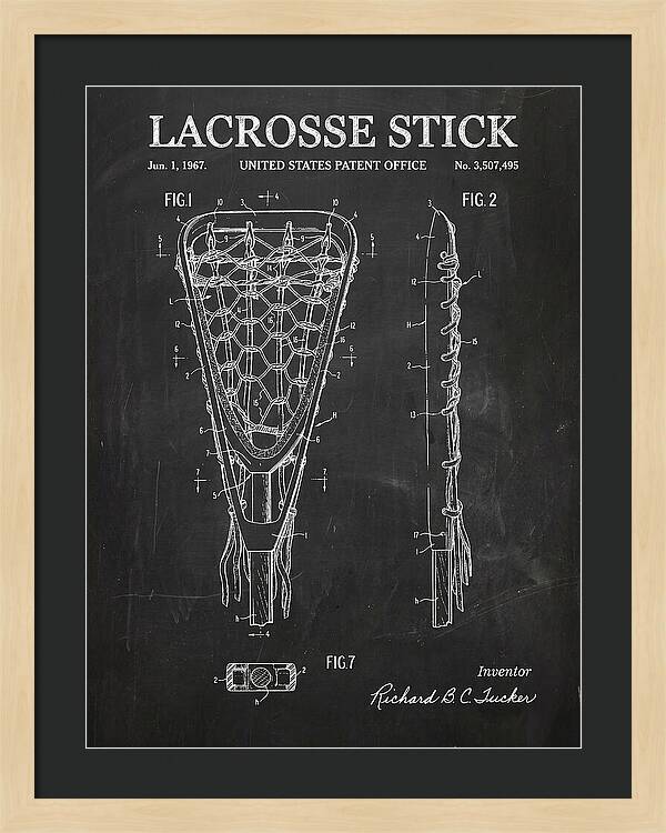 Lacrosse Stick Chalkboard Patent Us3507495a
