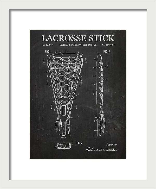 Lacrosse Stick Chalkboard Patent Us3507495a