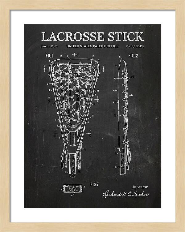 Lacrosse Stick Chalkboard Patent Us3507495a