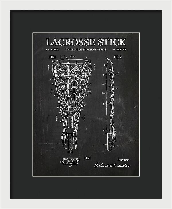 Lacrosse Stick Chalkboard Patent Us3507495a