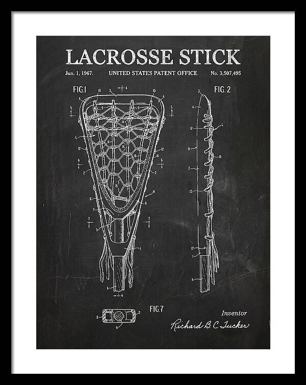 Lacrosse Stick Chalkboard Patent Us3507495a