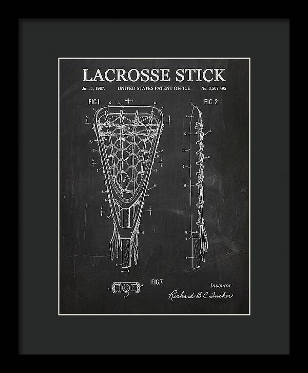 Lacrosse Stick Chalkboard Patent Us3507495a