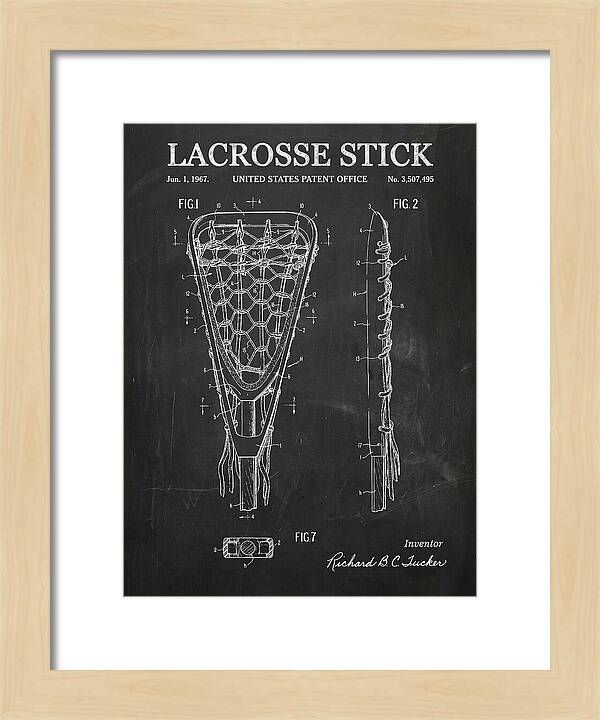 Lacrosse Stick Chalkboard Patent Us3507495a
