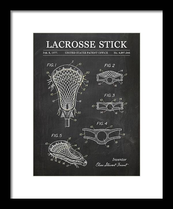 Lacrosse Stick Chalkboard Patent Us4097046a