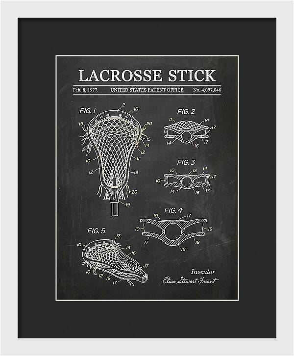 Lacrosse Stick Chalkboard Patent Us4097046a